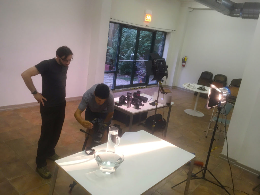 CTVN workshop: Jon Mueller and Vedran Residbegovic experiment with light reflections