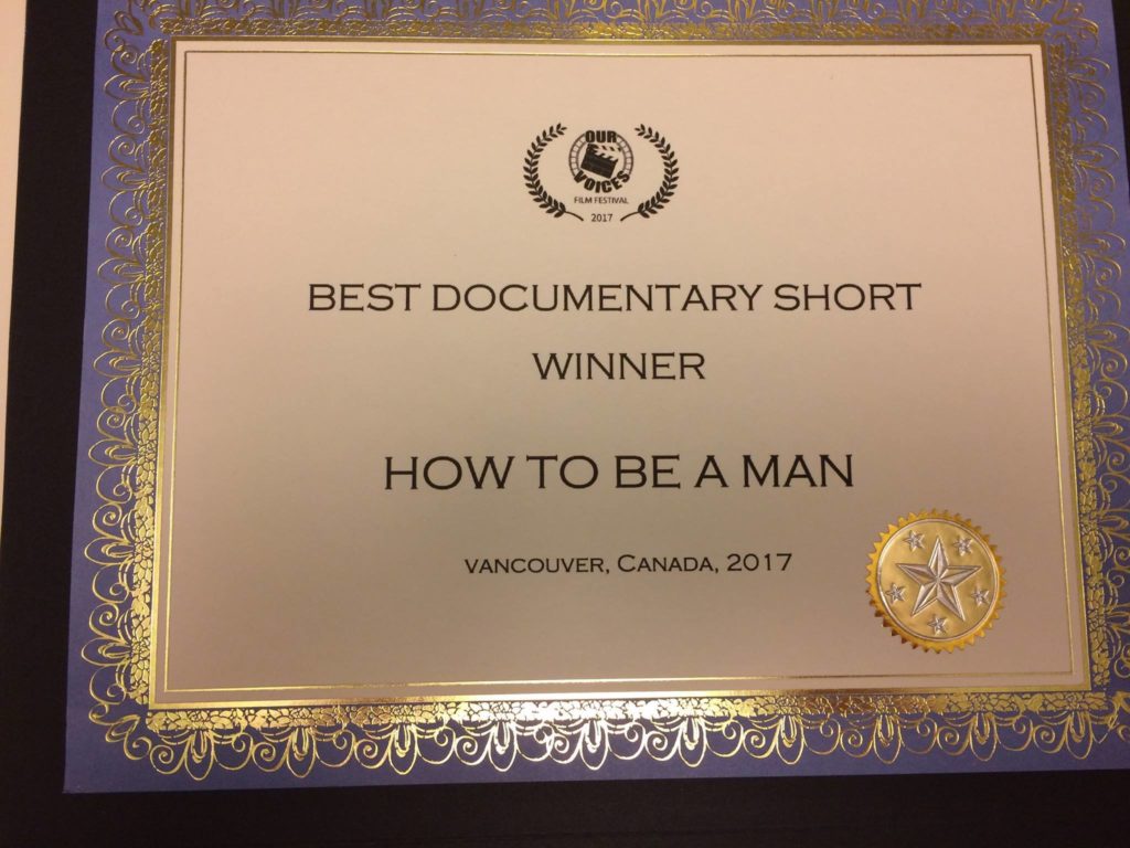 Best Documentary Short Award for How To Be a Man