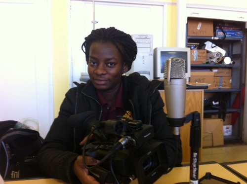 Akosua, camera operator