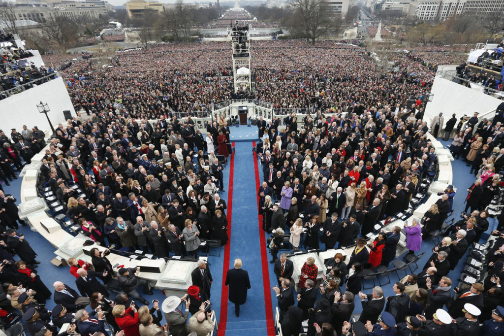 President-elect Donald Trump arrives during the 58th Presidential Inauguration (Photo Credit: AP/ Carolyn Kaster)