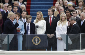 Donald Trump is sworn in as the 45th president of the United States. (Photo Credit: AP Photo/ Patrick Semansky)